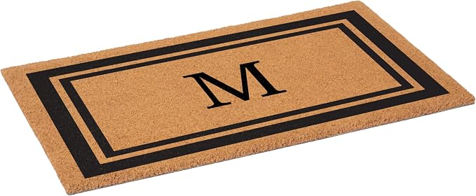 Calloway Mills 152961830M Black Border 18" x 30" Monogram Doormat - Image 3