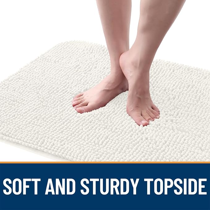 OLANLY Dog Door Mat for Muddy Paws 47x32, Super Absorbent Chenille Mud Mat | - Image 4