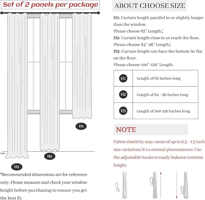 Greyish Brown Thick Linen 104 Inch High Ceiling Curtains - Image 8