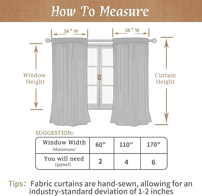 Sage Green 100% Blackout Linen Curtains 63 Inches - Image 7