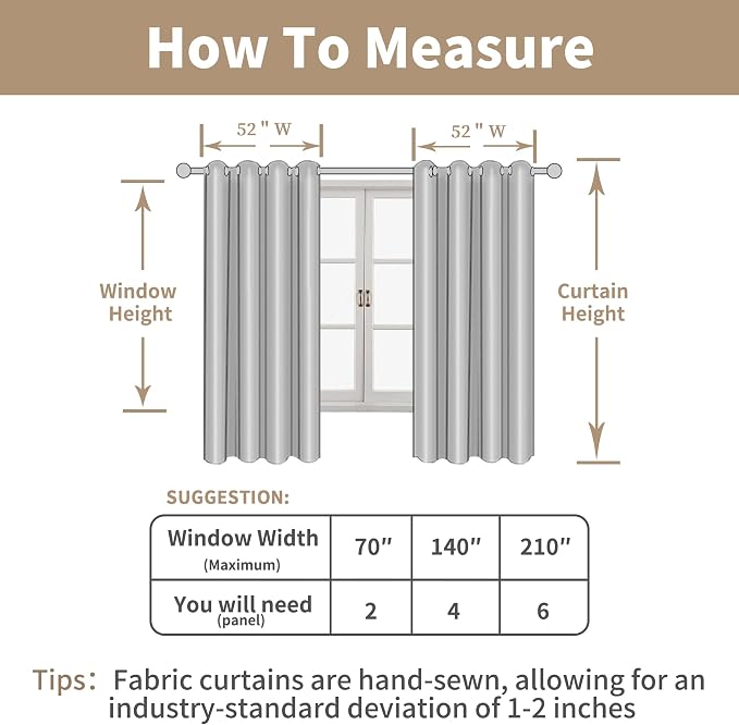 54 Inch Length Linen Curtains for Bedroom, Light Filtering Semi Sheer Neutral - Image 7