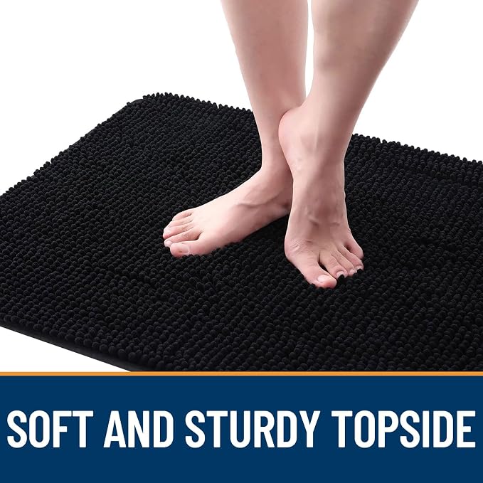 OLANLY Dog Door Mat for Muddy Paws 40x24, Super Absorbent Chenille Mud Mat | - Image 4