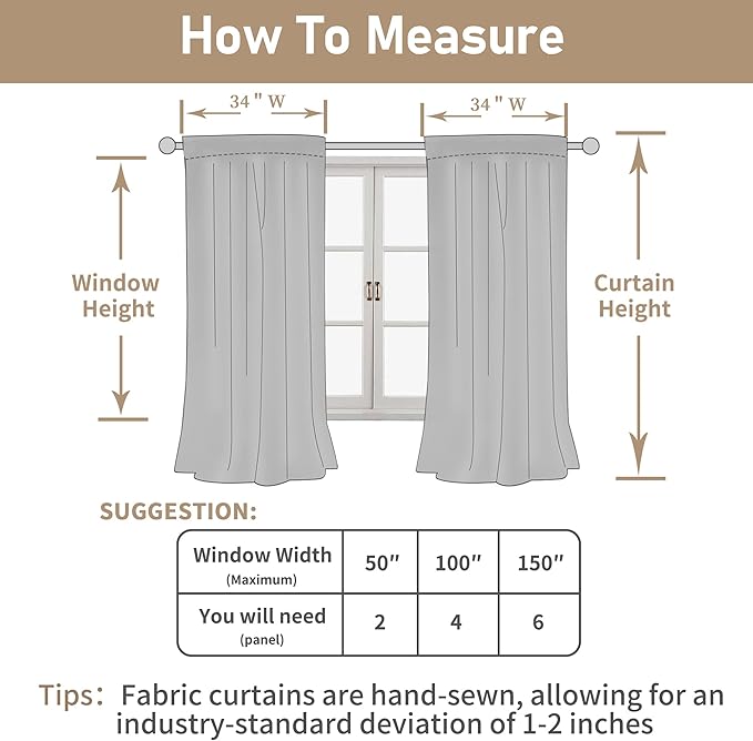 63 Inch Sheer Linen Window Curtains, Light Filtering Panels, Rod Pocket Back Tab - Image 7