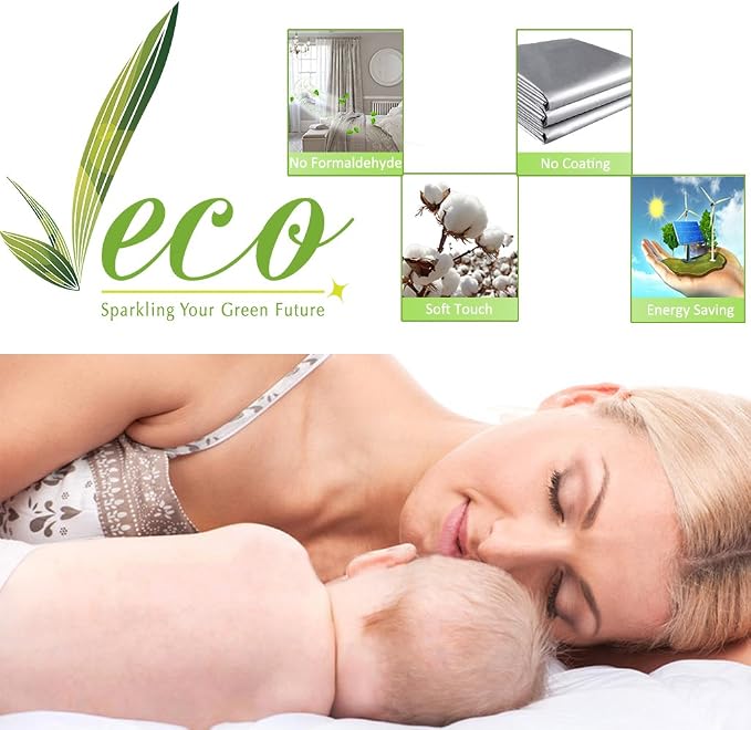 NICETOWN Room Warming Curtains, 100% Blackout Curtains 54 inches Long, 2 Thick - Image 6