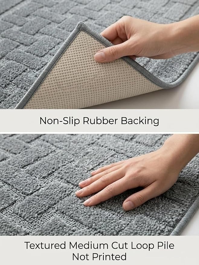 Runner Rug 19 ft, Extra Long Non-Slip Washable Rug, Rubber Backing, Rolled in - Image 3