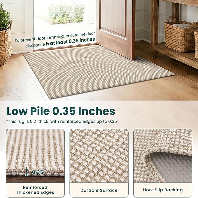 KOZYFLY Runners for Hallways 3x10 ft Washable Kitchen Runner Non Slip Rubber - Image 4