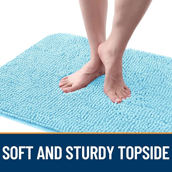 OLANLY Dog Door Mat for Muddy Paws 44x24, Super Absorbent Chenille Mud Mat | - Image 4