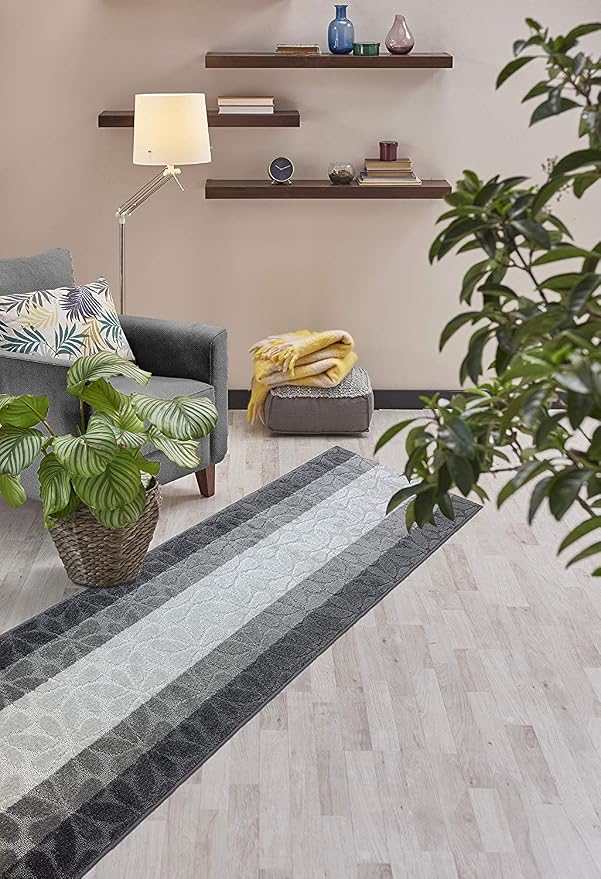 22 Ft Gray Extra Long Hallway Runner Rug, Non Slip Washable, Pet Friendly | - Image 5