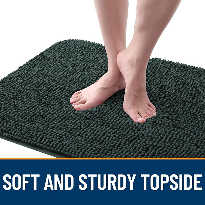 OLANLY Dog Door Mat for Muddy Paws 47x32, Super Absorbent Chenille Mud Mat | - Image 4