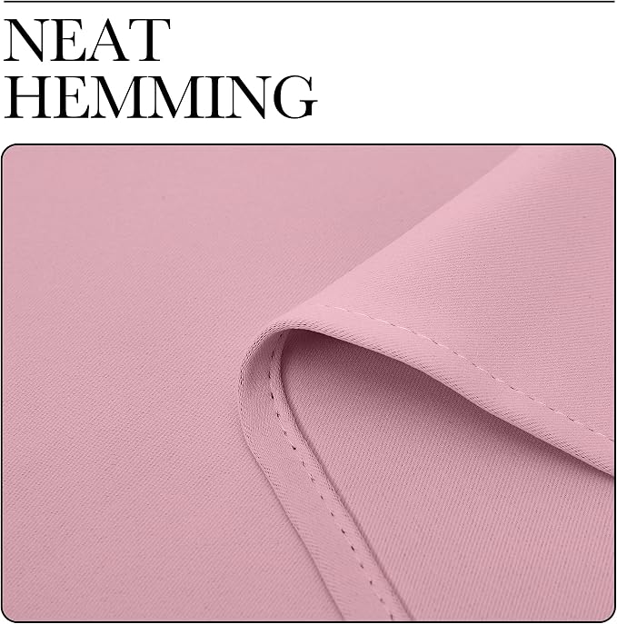NICETOWN Crystal Pink Room Darkening Curtains - Image 7