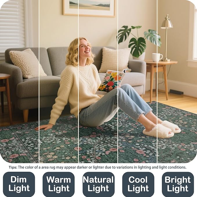 Washable 2' x 6' Runners for Hallways, Non Slip Long Floor Runner for Kitchen - Image 5