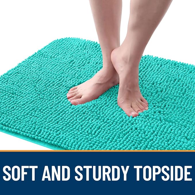 OLANLY Dog Door Mat for Muddy Paws 59x32, Super Absorbent Chenille Mud Mat | - Image 4
