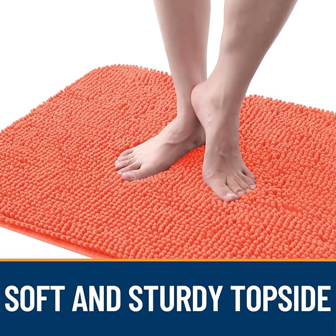OLANLY Dog Door Mat for Muddy Paws 59x32, Super Absorbent Chenille Mud Mat | - Image 4