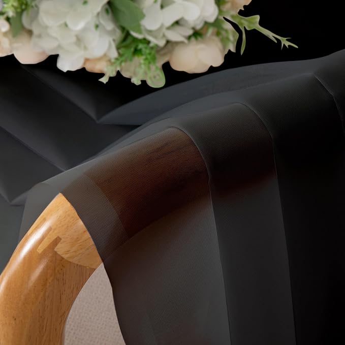 Chyhomenyc Sheer Black Valances - Image 9