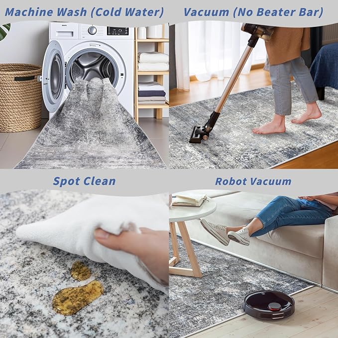 4x8 Rug Runner Non-Slip Washable – Large Indoor Door Mat - Image 7