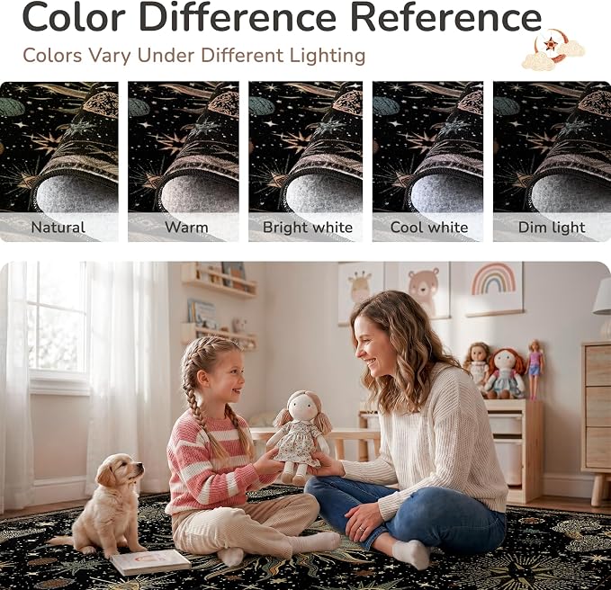 Vacuum-Friendly, 10x12 Washable Area Rug - Image 5