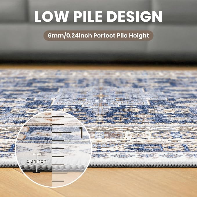 Round Rug 8ft, Circle Rug for Dining Room Table, Dining Room, Nursery Room - Image 7