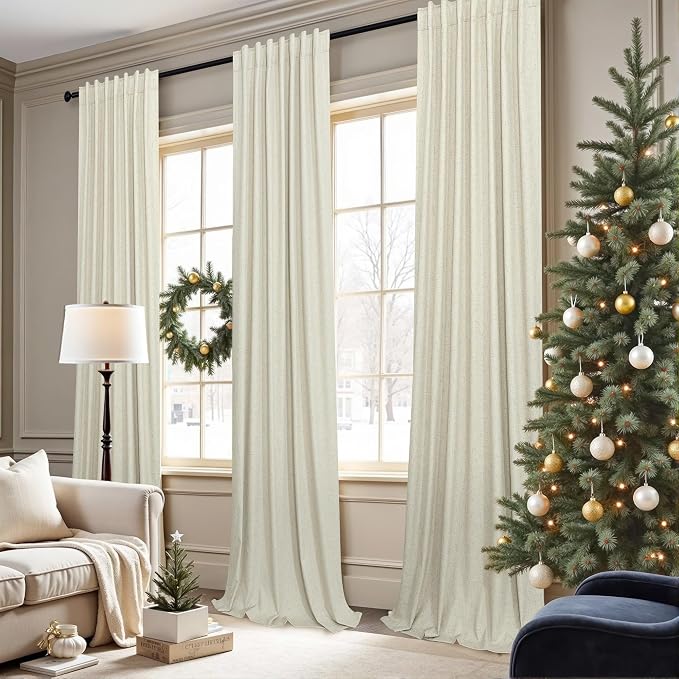 Pitalk Living Room Curtains Ideas Modern Black Out Curtains - Image 2