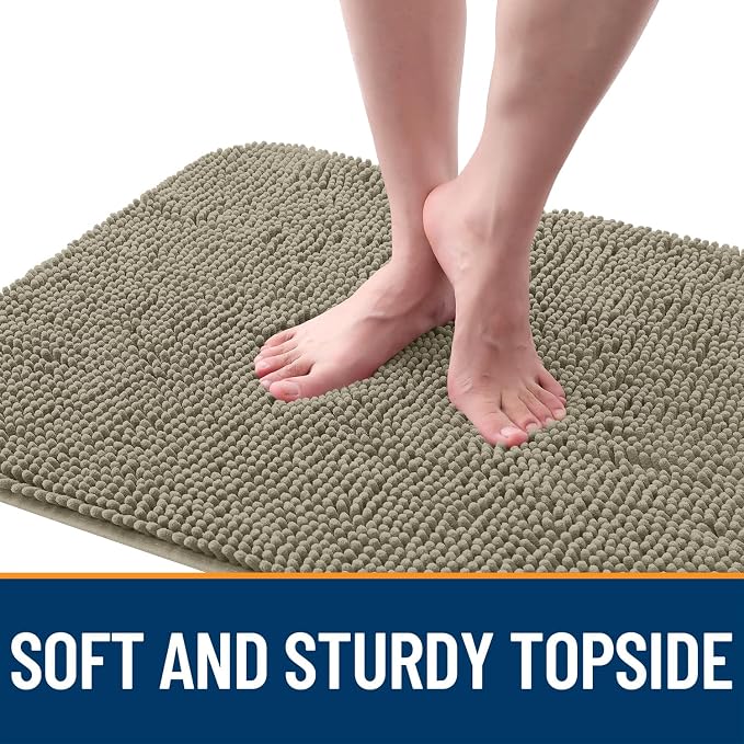 OLANLY Dog Door Mat for Muddy Paws 54x32, Super Absorbent Chenille Mud Mat | - Image 4
