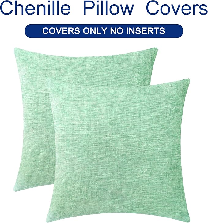 CaliTime Decorative Couch Throw Pillow Covers 22 X 22 Inches Grey Green | Pack - Image 6