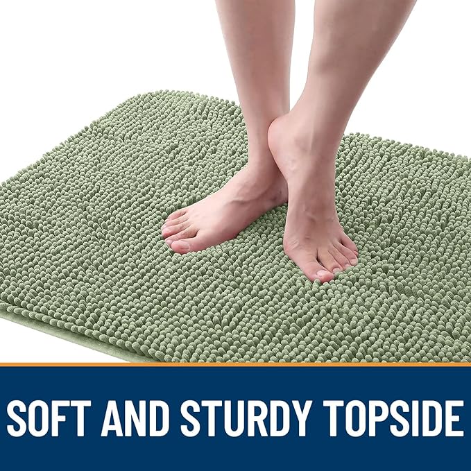 OLANLY Dog Door Mat for Muddy Paws 36x24, Super Absorbent Chenille Mud Mat | - Image 4
