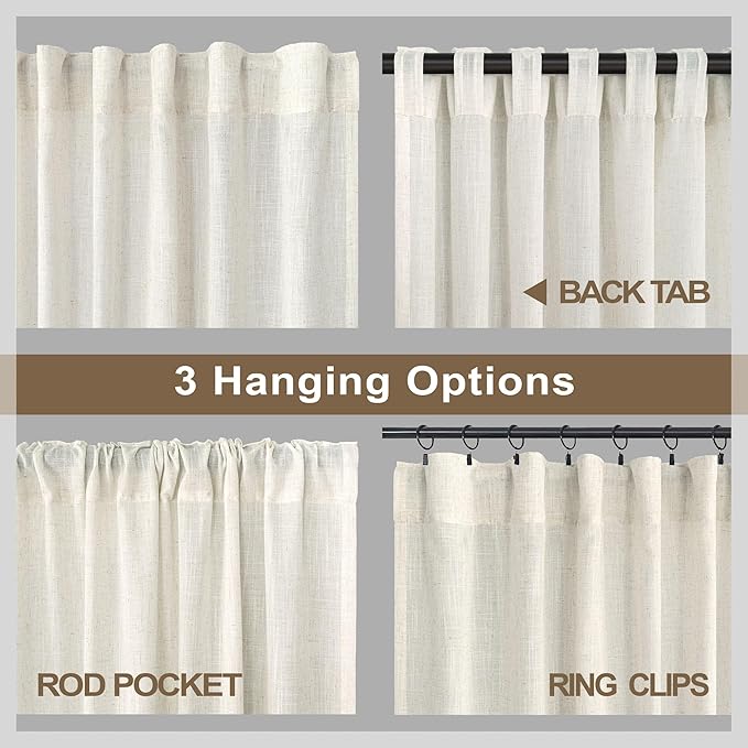 Pitalk 72 Inch Wide by 96 Inch Curtains - Image 5