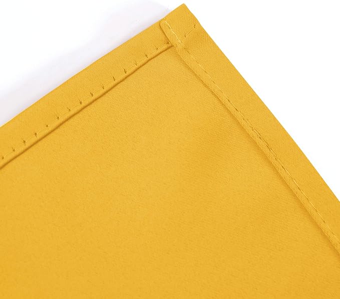 Blackout Curtains 66 x 84 inch/Yellow Curtains Set of 2 Panels/Thermal - Image 8