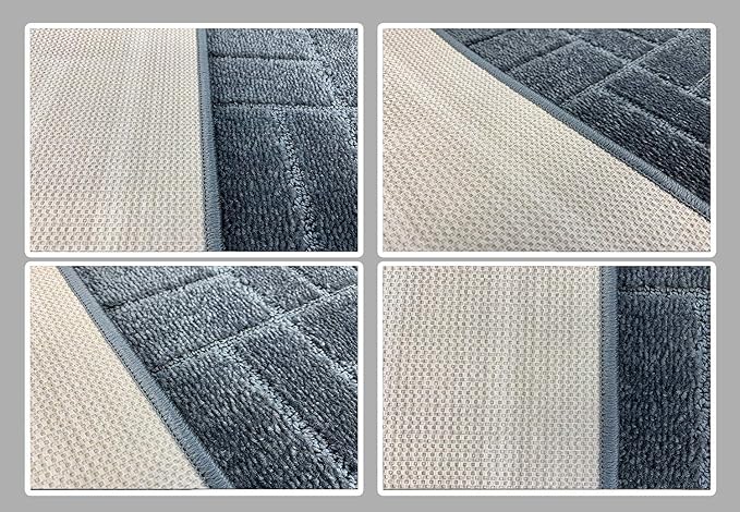 23 Ft Charcoal Extra Long Hallway Runner Rug, Non Slip Washable | Indoor Soft - Image 6