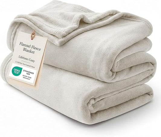 Bedsure GentleSoft Fleece Blanket King Size Linen by Unknown
