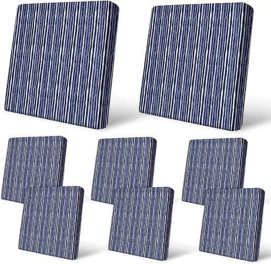 8Pcs Patio Cushion Covers Stretch Outdoor Furniture Protector Slipcovers | by pickyNproud