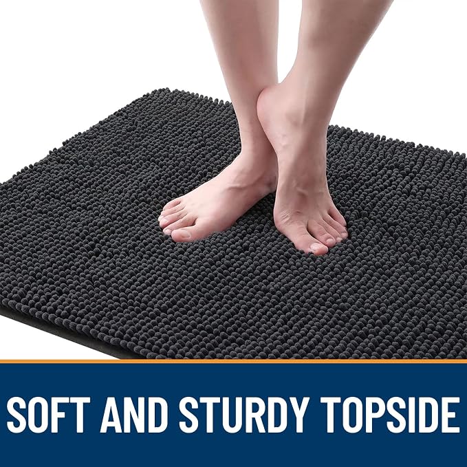 OLANLY Dog Door Mat for Muddy Paws 47x32, Super Absorbent Chenille Mud Mat | - Image 4