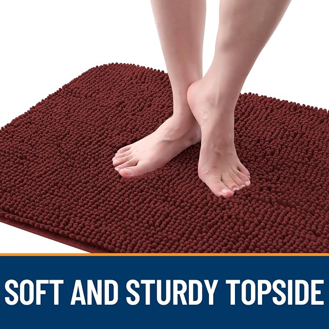 OLANLY Dog Door Mat for Muddy Paws 47x17, Super Absorbent Chenille Mud Mat | - Image 4