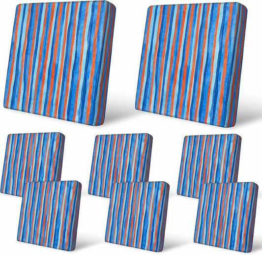 8Pcs Patio Cushion Covers Stretch Outdoor Furniture Protector Slipcovers | by pickyNproud