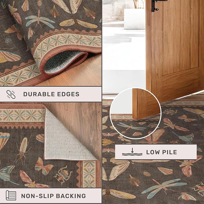 Non Slip Hallway Runner Rug 3x10, Soft Low Pile Kitchen Floor Mat - Image 4