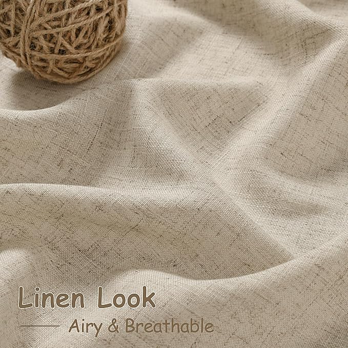 Taupe Burlywood Linen 144 Inch Curtains - Image 4