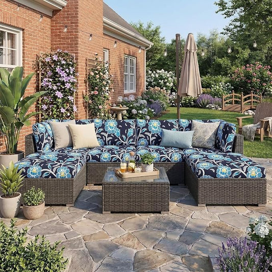 Waterproof Outdoor Cushion Covers, Stretch Patio Slipcovers | UV Resistant - Image 2