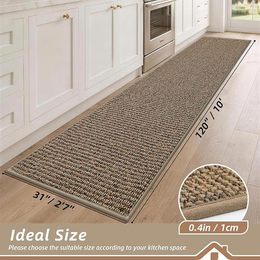 BEQHAUSE Kitchen Runner Rugs 31"x120", Kitchen Mats - Image 2