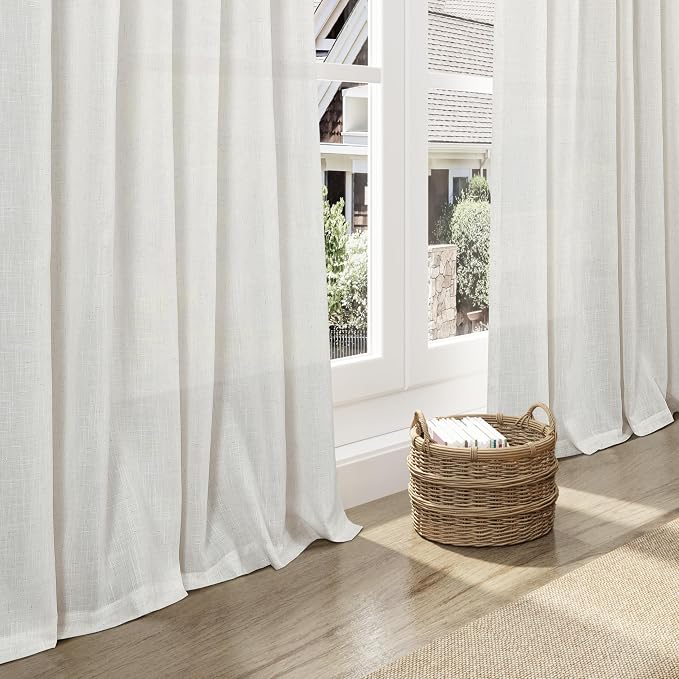 Natural Linen Curtains 120 Inches Long - Image 5