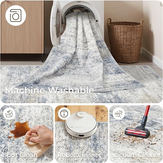 3x10 Runner Rug Non Slip, Washable Hallway Runner Rug, Laundry Room, Soft - Image 8