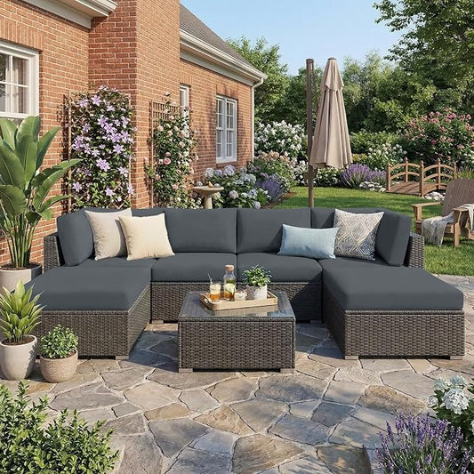 Waterproof Outdoor Cushion Covers, Stretch Patio Slipcovers | UV Resistant - Image 2
