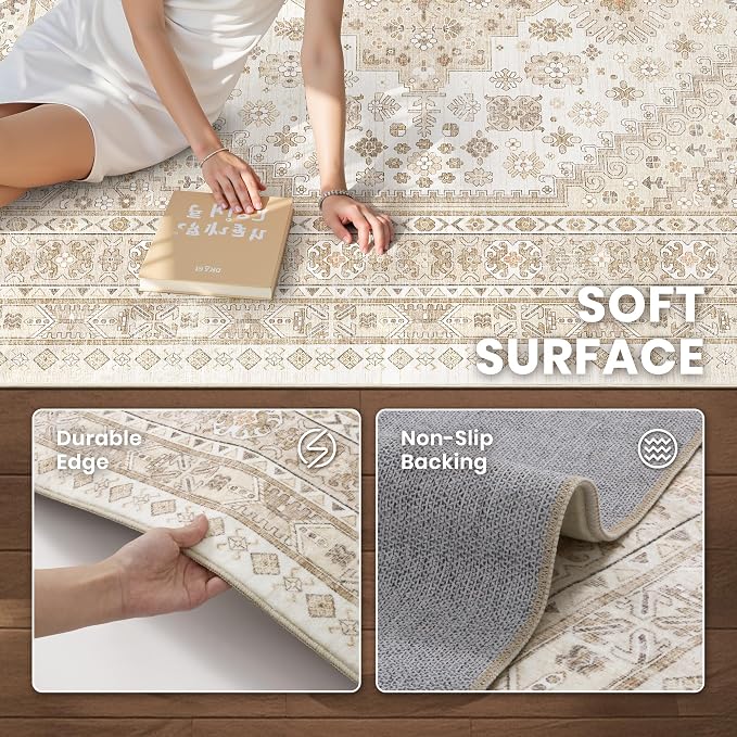 2x12 Runner Rug Non Slip, Washable Hallway Runner Rug, Laundry Room, Soft - Image 7