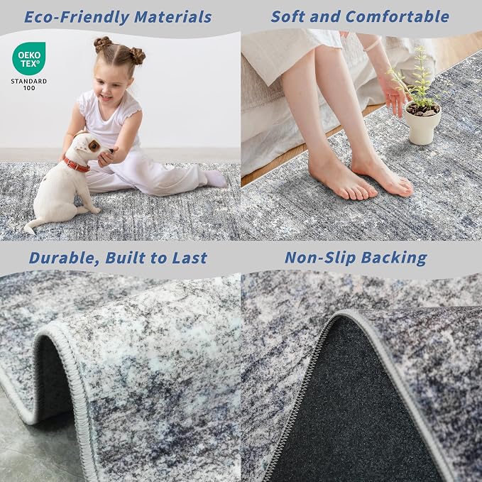 4x8 Rug Runner Non-Slip Washable – Large Indoor Door Mat - Image 5