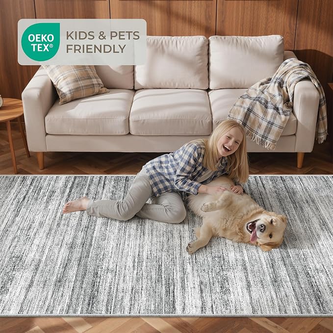 2x6 Runner Rug Non Slip, Washable Hallway Runner Rug, Nursery Room, Soft Runner - Image 9